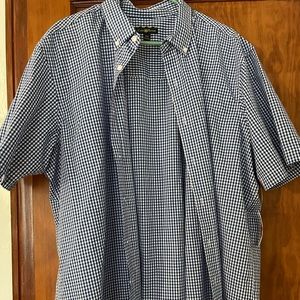 Royal blue checker shirt
